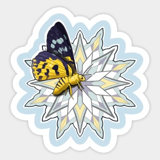 False Tiger Moth Mandala Sticker